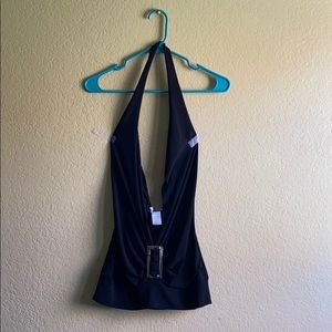 Black Halter Top